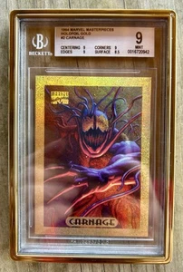 1994 Marvel Masterpieces Holofoil Gold #2 Carnage Beckett 9 !! Super Selten!! - Bild 1 von 2