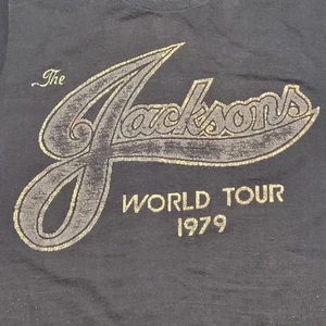 D's Tees VINTAGE Authentic The JACKSONS WORLD TOUR 1979 CONCERT T-Shirt Size: S - Picture 1 of 13