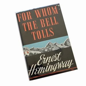 Ernest Hemingway Book FOR WHOM THE BELL TOLLS 1st Edition "A" Print 1940 DJ - Picture 1 of 10