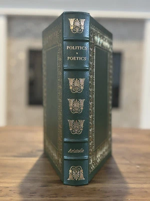 Politics and Poetics Aristotle Easton Press 100 Greatest Leather Hardcover 1979 - Image 1 of 4
