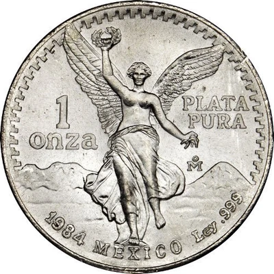 1984 1 oz Mexican Silver Libertad Coin - Image 1 of 2