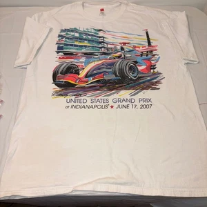 Hanes United States Grand Prix Indianapolis Racing Graphic Tee VTG XL - Picture 1 of 6