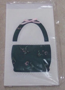 Korb oder Handtasche Quilt-Design - gesteppte Notizkarte mit Umschlag von PA Amish - Bild 1 von 2