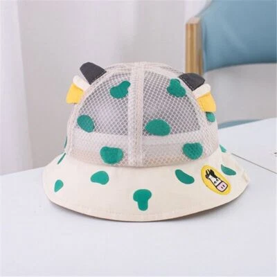 Niña Niño 1-4 años Red Vaca Azul Verde Amarillo Sombrero de Pescador Sol Bebé Niños Pequeños Foto 1 de 4