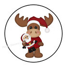 2cm 32xAufkleber Sticker Decal Elch Weihnachtsmann Puppe Weihnachtsfeier R58