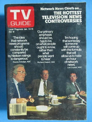 TV GUIDE 1979 January 13-19 Network News Chiefs  cover vintage magazine - Image 1 of 2