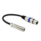 1/4inch 6.35mm Stereo Female   to XLR 3-Pin Female Audio Cable