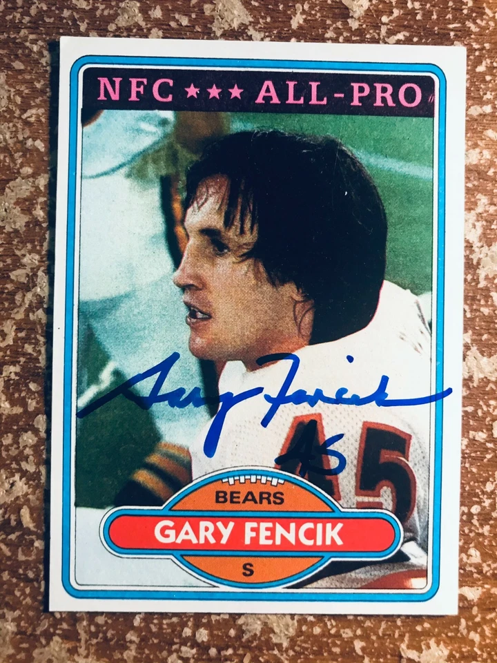 SIGNED GARY FENCIK 1980 TOPPS AUTOGRAPHED CARD BEARS - Image 1 of 2