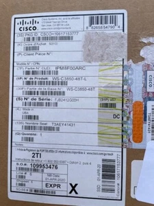 New Cisco WS-C3850-48T-L Catalyst 48 Port LAN Base 350WAC Switch - Picture 1 of 5