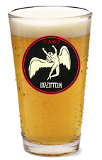 Led Zeppelin (Rock & Roll) - 16oz Pint Beer Glass Pub Barware Seltzer Liquor 245