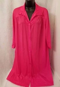 Vanity Fair Womens Nightgown Gown Size M Medium Pink Floral - Picture 1 of 4