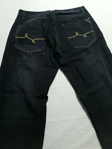 LRG Lifted Research Group Mens Size 32x32 Jeans Black Cotton Distressed - Picture 1 of 12