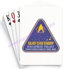 Star Trek: The Next Generation PLAYING CARDS Galaxy Class Starship Logo SEALED!