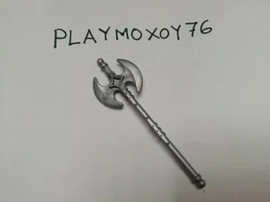PLAYMOBIL ARMAS. HACHA DE DOBLE FILO MEDIEVAL CABALLEROS VIKINGOS. - Picture 1 of 1