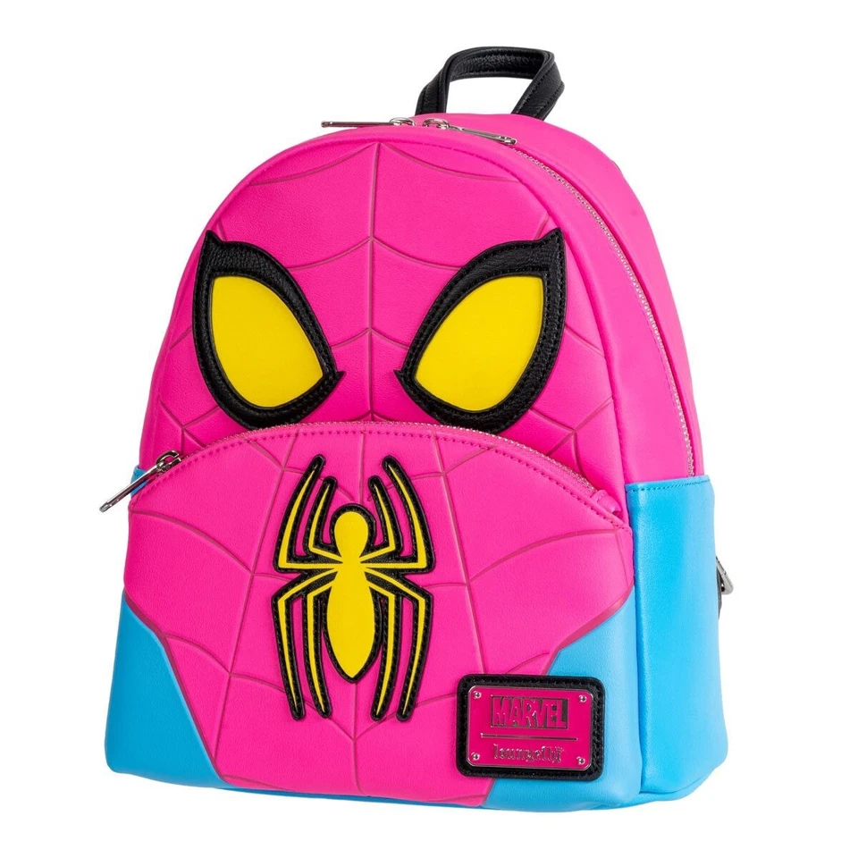 Mini mochila cosplay Marvel Spider-Man brilho no escuro - Imagem 1 de 4