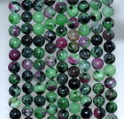 6mm Ruby Zoisite Gemstone Grade A  Round 6mm Loose Beads 15.5"