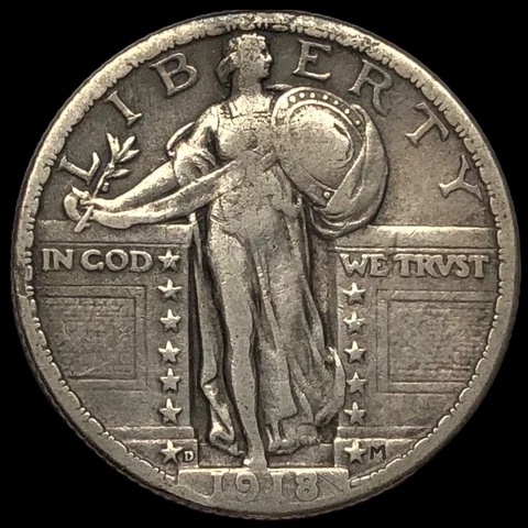 1918 D Standing Liberty Quarter   #E9643 Cover