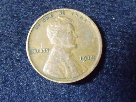 1910 P  LINCOLN HEAD WHEAT CENT SECOND YEAR COIN FREE SHIPPING AB30 Cover