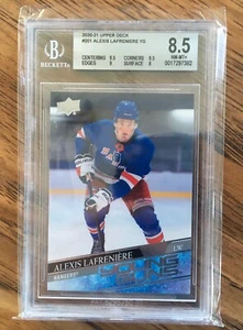 2020-21 Upper Deck Young guns #201 Alexis Lafreniere BGS 8.5 - Bild 1 von 2