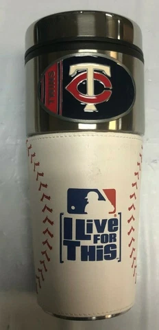 Minnesota Twins MLB Logo Travel Mug Tumbler Stainless Steel NEW Cover