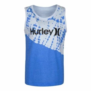 Hurley Little Boy's Size 6 Tank Top Diagonal Tie Dye Pacific Blue Logo  - Picture 1 of 1