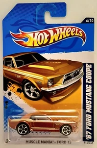 Hot Wheels '67 Ford Mustang Coupe Copper 6 of 10 - 2012 Muscle Mania #116/247 - Picture 1 of 5