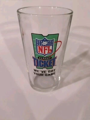 NFL Sunday Ticket We’ve Got Your Game Logo taza de pinta de vidrio 16 oz.  Foto 1 de 4