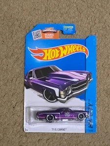 Hot Wheels 2015 Hw City 71 El Camino Purple #18/250 - Picture 1 of 1