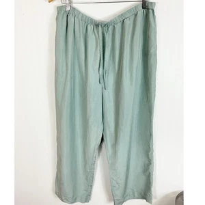 Weiche Umrandung Damen Seide Pull On Hose blau Kordelzug XL Petite - Bild 1 von 5