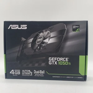 ASUS GeForce GTX 1050 Ti 4GB GDDR5 Grafikkarte HDMI DVI DP, PH-GTX1050TI-4G - Bild 1 von 7