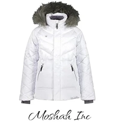 Chaqueta Obermeyer Kids Meghan para niños grandes calentador de barbilla polar con gota grande Foto 1 de 4