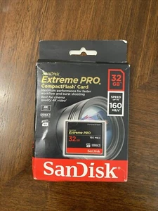 Sandisk CompactFlash Memory Card 32GB Extreme Pro - Picture 1 of 7