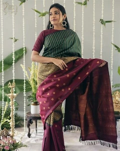 Indischer pakistanischer Bollywood Prachi Sari Partykleidung Sari Hochzeit Bollywood - Bild 1 von 13