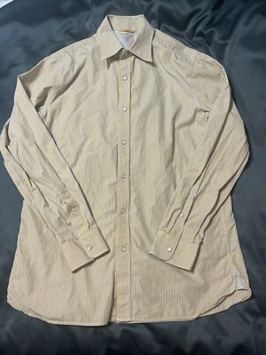 Banana Republic Mens Multicolor Striped Shirt Size M Slim Fit Pearl Snap - Image 1 of 4