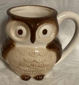 World Market Owl Coffee Cup Mug with Fun Baby Owl Inside 12 oz Ceramic - Picture 1 of 5