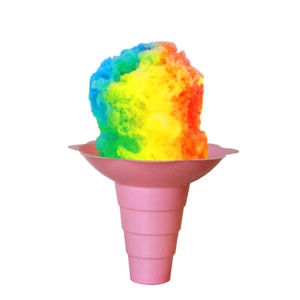 Large Shaved Ice Sno Cone Flower Cups (12 OZ) 800 Count Pink - Picture 1 of 2
