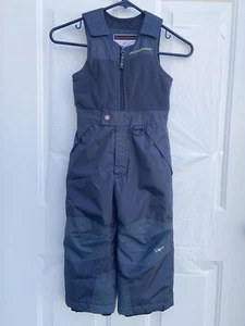 WEATHERPROOF Boys Gray Snow Bib One Piece Ski Overalls 4 years EUC Warm - Picture 1 of 8