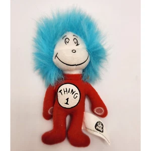 Vintage Dr Seuss Cat in the Hat "Thing 1" Mini Kelloggs Promo Plush Toy 4" Tall - Picture 1 of 4