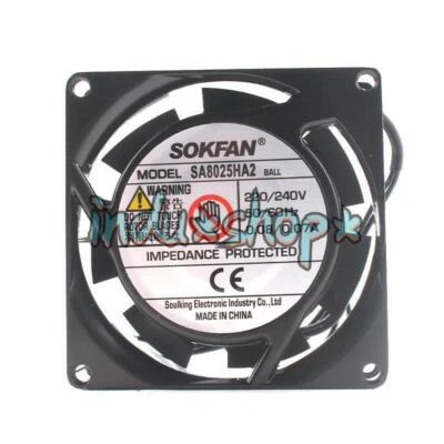 1pc NEW SOKFAN SA8025HA2 220/240V 0.08/0.07A axial flow Computer fan 80*25mm - Bild 1 von 2