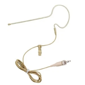 Beige Headset Microphone Earset Mic 3.5mm (1/8") Screw for Sennheiser uhf System - Picture 1 of 8