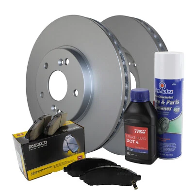 Комплект переднего тормоза 300 мм роторы Akebono Performance керамическая накладка для Honda Pilot A/T - Изображение 1 из 4