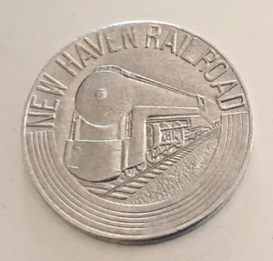 VTG Token Pass: NEW HAVEN RAILROAD; Dining Service Token; Great Locomotive Image - Picture 1 of 2