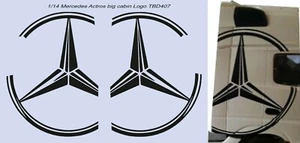 1/14 Decals per Merceds Actros big Cabin Logo TBD407 - Picture 1 of 1