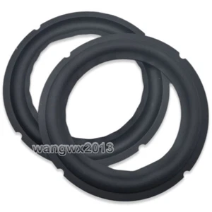 2x 6,5" pulgadas Altavoz Borde de goma Bajo Plegable Woofer Circular Circular Reparación - Imagen 1 de 7
