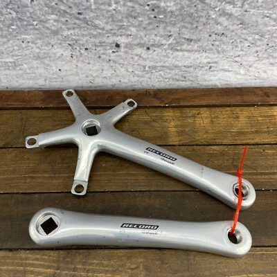 Juego de bielas de disco Campagnolo vintage 175 mm doble 135 BCD HIdden perno Campy años 90 Foto 1 de 4