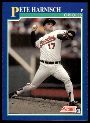 1991 Score Baseball Card Pete Harnisch Baltimore Orioles #492 - Image 1 of 2