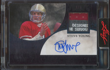 2023 Leaf Jersey Tag Patch Superlative Steve Young 1/3 Auto Autograph