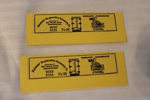N Scale Vintage Set of 2 Box Car Side Panels Pelican Brand Butter, Yellow #6298 - Picture 1 of 3