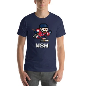 Washington Capitals NES Hockey Team Jersey 8-bit Vintage Nintendo Tee T-Shirt - Picture 1 of 10