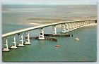 North Carolina Herbert C Bonner Bridge Vintage Postcard
